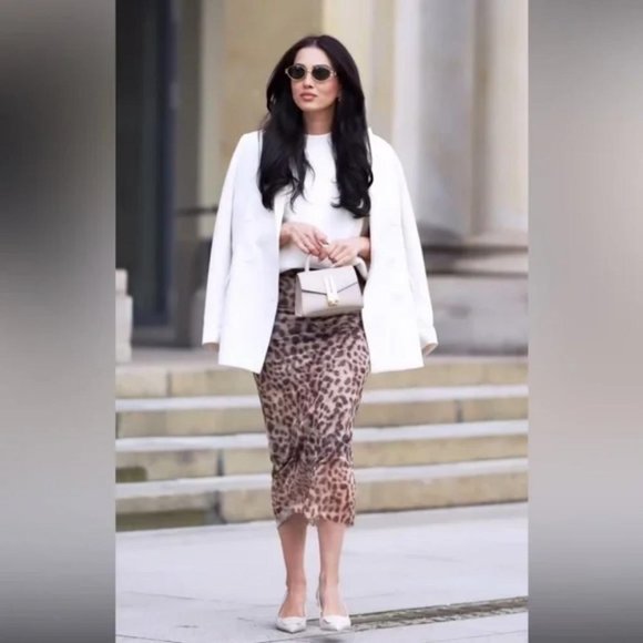 ZARA ANIMAL PRINT TULLE SKIRT - Picture 5 of 5